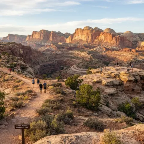 Sunset Point and Goosenecks Trail