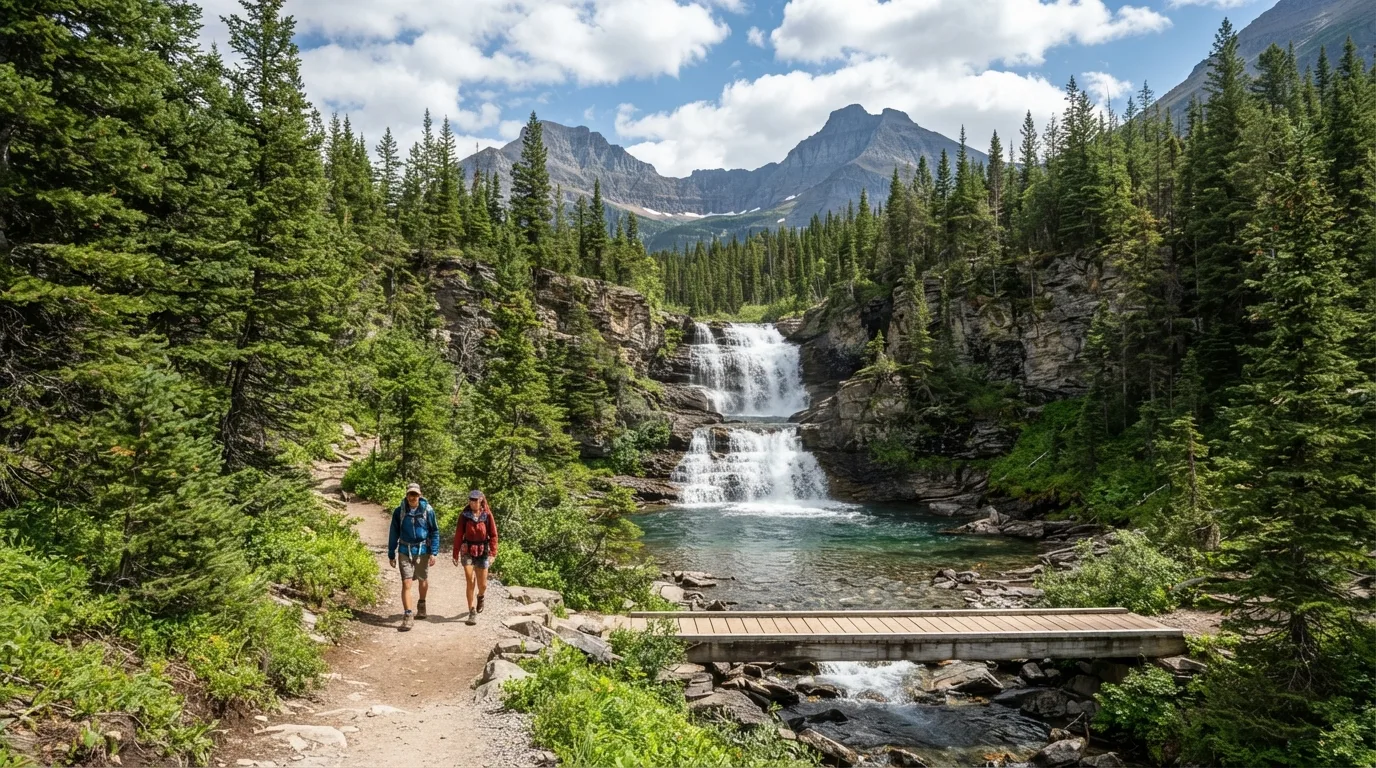 Twin Falls Trail hiking trail image