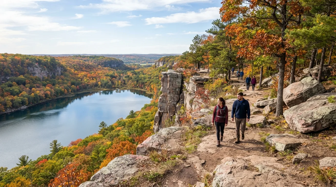 East Bluff Trail at Devil's Lake hiking trail image