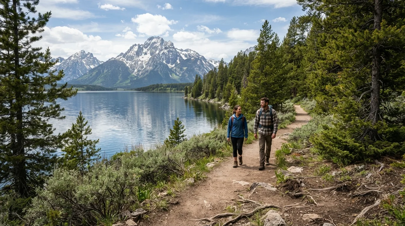 Colter Bay Lakeshore Trail hiking trail image