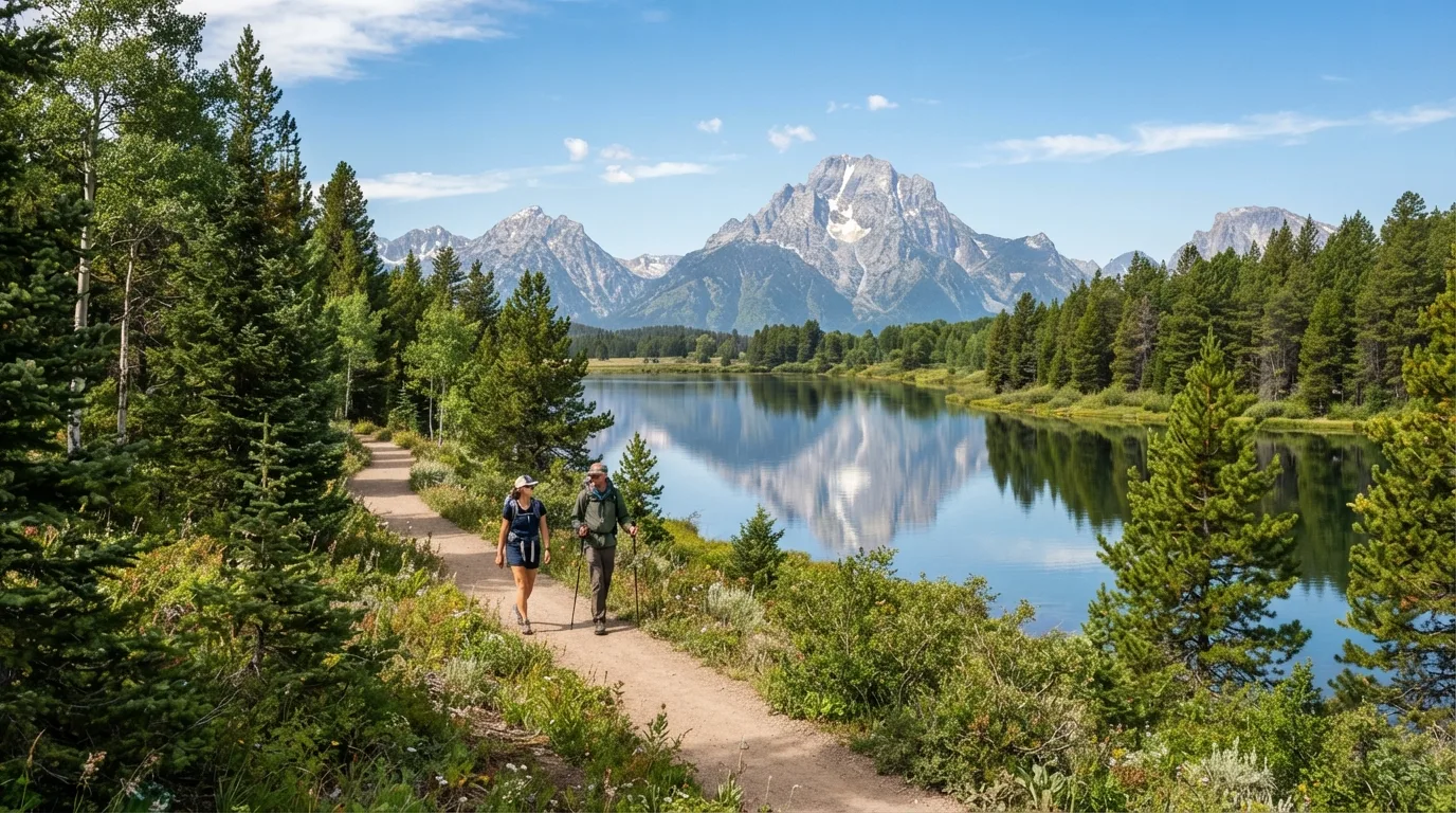 Two Ocean Lake Loop hiking trail image