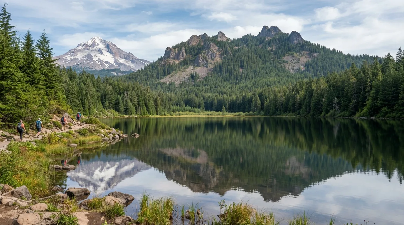 Mirror Lake and Tom Dick and Harry Ridge hiking trail image