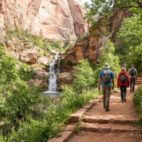 Middle Emerald Pools Trail