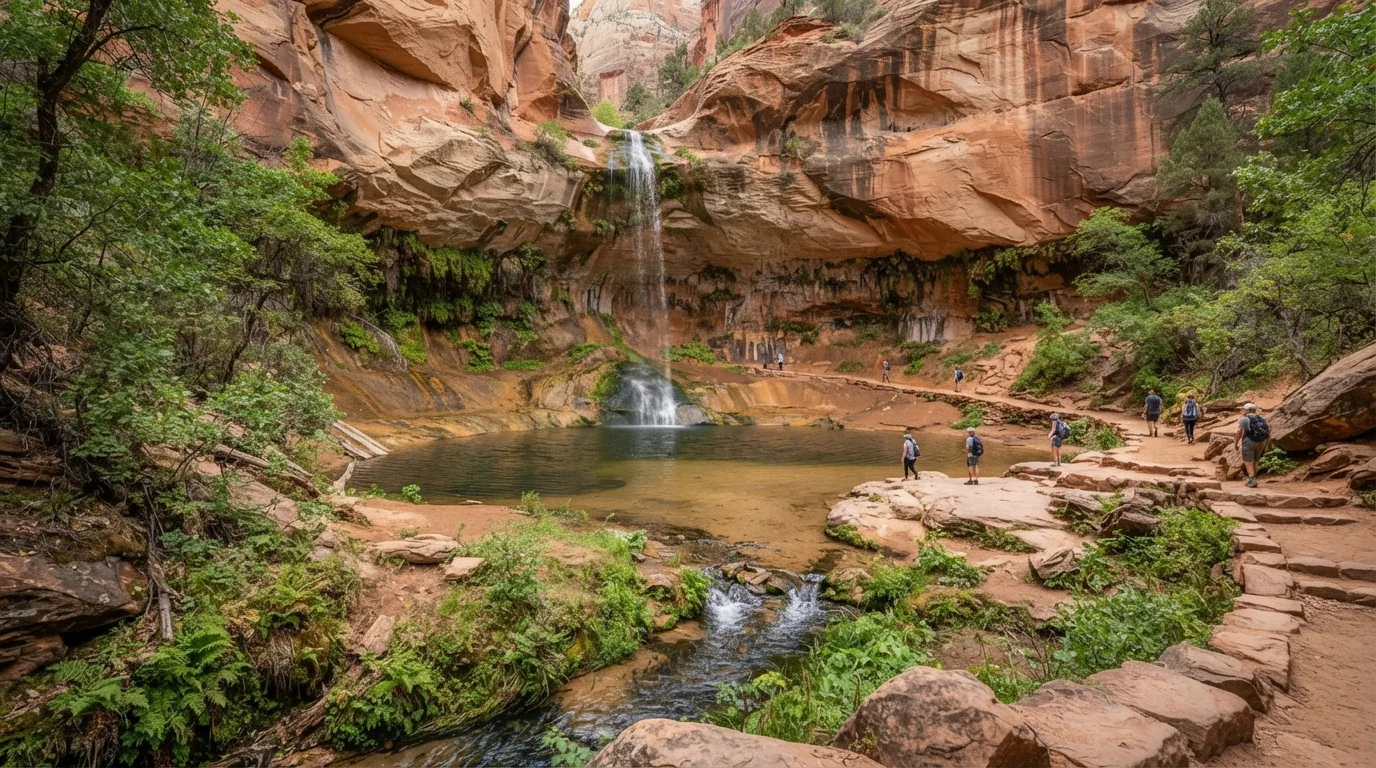 Upper Emerald Pool Trail hiking trail image