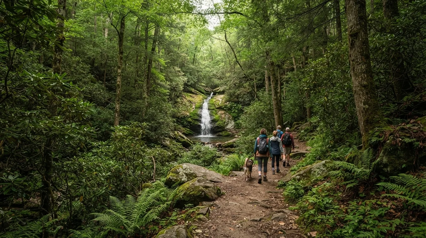 Hen Wallow Falls Trail hiking trail image