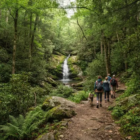 Hen Wallow Falls Trail