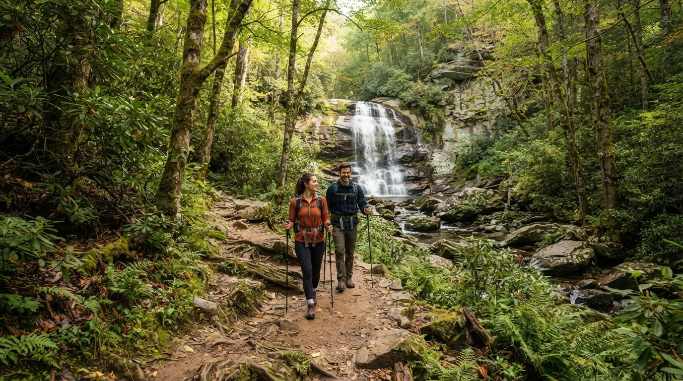 Baskins Creek Falls Trail hiking trail image