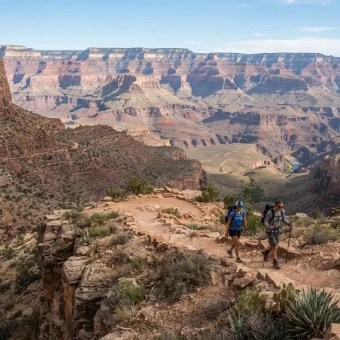 Tonto Trail from South Kaibab to Bright Angel