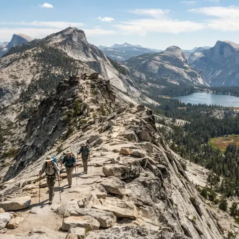 Clouds Rest from Tenaya Lake