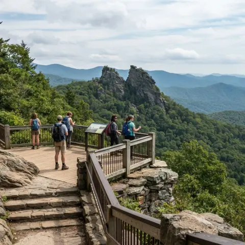 Chimney Tops Overlook Trail