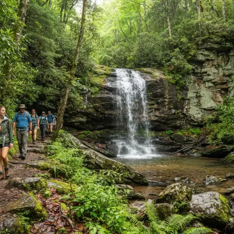 Grotto Falls Trail in the Smokies