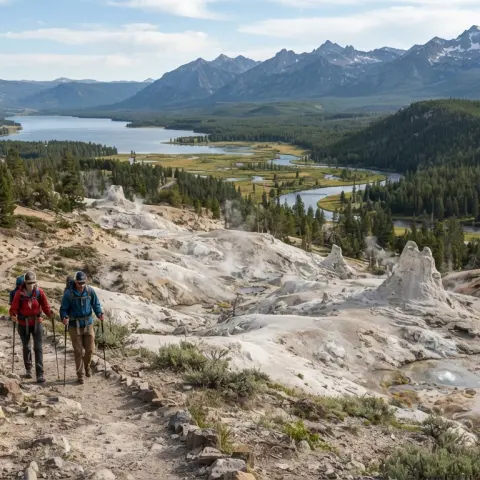 Monument Geyser Basin Trail