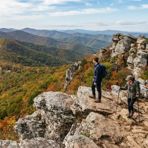 Chimney Rock and Calvary Rocks