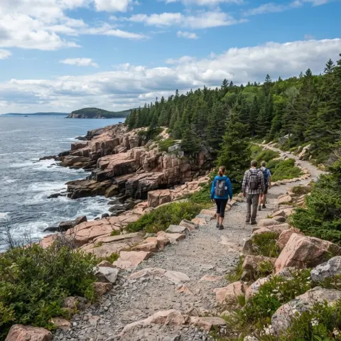 Ocean Path Trail in Acadia