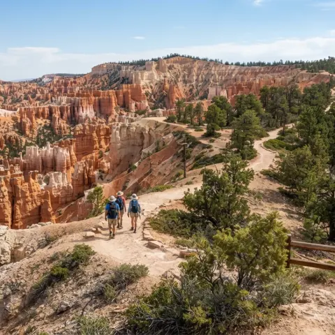 Rim Trail from Sunrise to Sunset Point