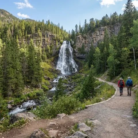 Fairy Falls Trail in Yellowstone