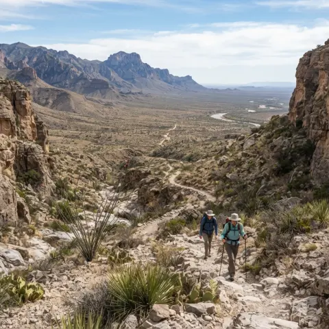Upper Burro Mesa Pour-off Trail