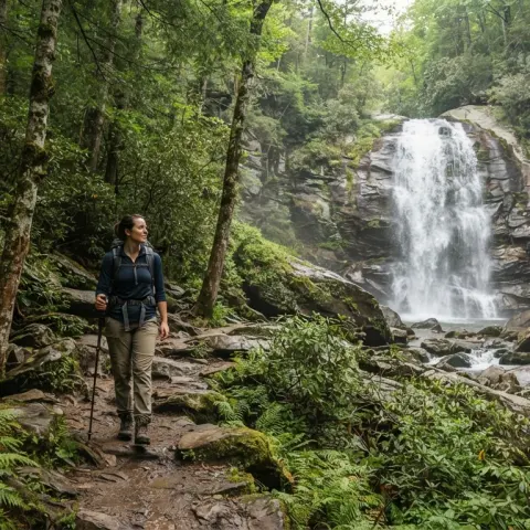 Rainbow Falls Trail in the Smokies