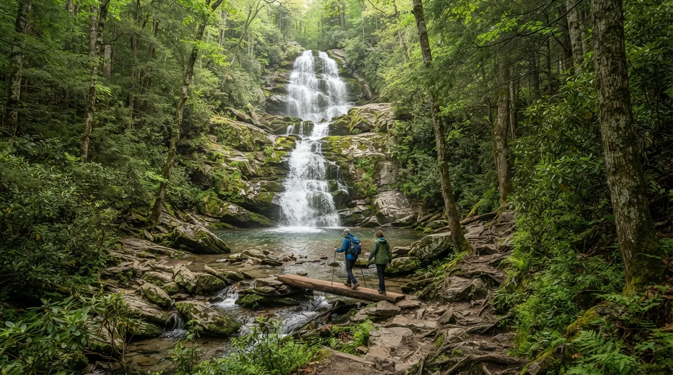Ramsey Cascades Trail hiking trail image